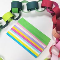 Chaîne de cartes de couleur en gros pour la décoration de fond de fête d'Halloween pour enfants