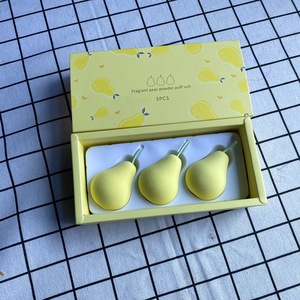 Ensemble d'Éponges à Maquillage <span class=keywords><strong>Ultramo</strong></span> Friute Non-Latex Fraise Pêche Poire Citron Avocat Éponge à Maquillage Puff Marque Privée Logo Personnalisé - Product Image 2