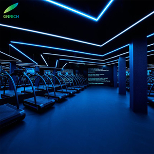 Nouvelle arrivée Lustre suspendu décoratif d'intérieur en aluminium 40W 4 pieds RVB LED lumière linéaire - Product Image 3