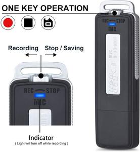 เครื่องบันทึกเสียงแบบ USB OTG เครื่องบันทึกเสียงดิจิตอลพร้อมพอร์ต USB คู่สำหรับการบรรยาย - Product Image 2