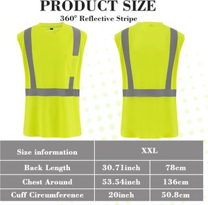 Hi Vis senza maniche camicie <span class=keywords><strong>da</strong></span> <span class=keywords><strong>lavoro</strong></span> riflettenti per uomo <span class=keywords><strong>e</strong></span> donna classe 2 <span class=keywords><strong>abbigliamento</strong></span> di sicurezza con tasche - Product Image 2
