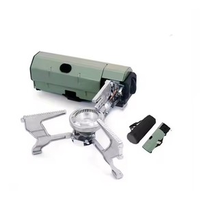 Estufa de Picnic portátil al aire libre Quemador de gas a prueba de viento Plegable <span class=keywords><strong>Camping</strong></span> Utensilios de cocina Estufa de gas - Product Image 1