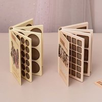 Palette de fards à paupières vide en forme de livre, personnalisée OEM, imprimée sur mesure, 3/4/5 couches, boîte d'emballage cosmétique en papier multicouche