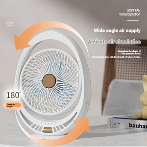 Ventilatore da tavolo a ricarica a tre livelli con luce notturna per auto RVs Home office progettato per un facile utilizzo - Product Image 5