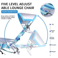 Chaise de plage pliante avec auvent, chaise inclinable, camping en plein air, portable, pare-soleil réglable, double usage, assis ou couché, extérieur