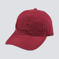 Gorras de Béisbol de Sarga Común de 6 Paneles, Personalizables con Logotipo, Deportivas, para Empresa, Equipo, Boda, Adulto, Sin Estructura, Rojas, Estilo Dad Hat