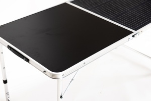 Mesa plegable 100W 12 voltios Panel solar plegable 23% Eficiencia para computadora portátil Smartphone con 5V USB 18V DC Salida para acampar - Product Image 2