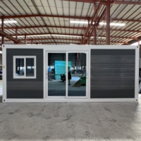 Maison conteneur moderne pliable et extensible, étanche, à assemblage rapide, pour villa mobile, cabane, magasin, dortoir, supermarché, espace de vie, chambre