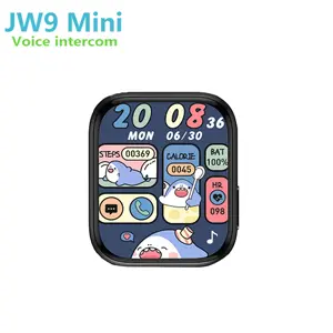 2023 nuevo JW9 Mini Series 9 reloj inteligente 1,75 pulgadas NFC moda BT llamada Frecuencia Cardíaca Detección de oxígeno en sangre reloj inteligente H12 HK8 HK9