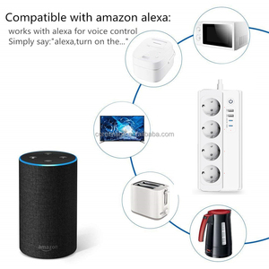 Tuya thông minh Power Strip với 2 USB 2 loại C mở rộng ổ cắm 4 cổng đầu ra 16A Đánh giá hiện tại Wifi Ổ cắm ổ cắm - Product Image 3