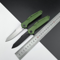 BM 9400 Camping en plein air survie poche couteau pliant D2 lame plate en alliage d'aluminium poignée tactique couteau de chasse outil pratique