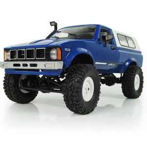 Camion RC tout-terrain WPL C-24 C-24K 1/16 2.4G 4WD avec éclairage avant, prêt à rouler (RTR), véhicule télécommandé DIY, câble USB - Product Image 6