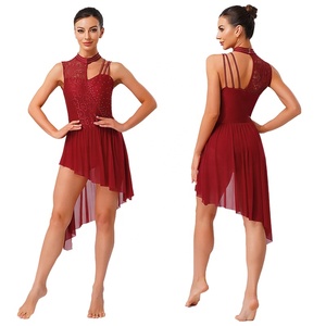 Vestido de leotardo de baile lírico para mujer, vestido Floral de una pieza para Ballet, Vals, puesta en escena latina, ensayos, danza contemporánea - Product Image 2