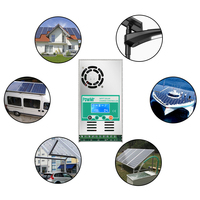 Contrôleur de charge solaire MPPT 60A pour 12V 24V 36V 48V avec fonction de contrôle d'éclairage, PV max 48V