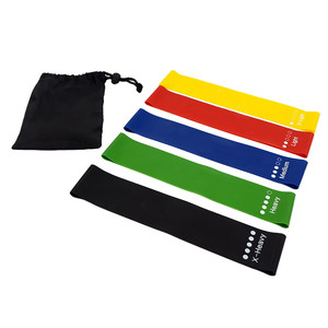 Chất lượng cao tùy chỉnh in logo tập thể dục Mini Latex tập thể dục Resistance Bands Set bán buôn loại vòng lặp - Product Image 1