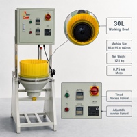 Machine de polissage métallique à vortex LYH 30L, moteur 0,75 kW, processus temporisé, contrôle par variateur réglable, équipement de finition