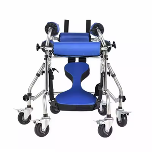 Andador y Rollator Pediátrico Azul Antivuelco de Acero Inoxidable para Niños con Discapacidad - Product Image 4