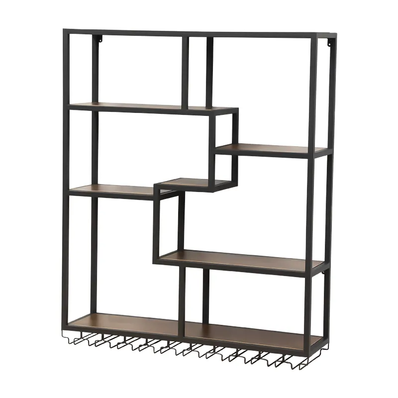 wall Mount metal wood and metal wine cabinets