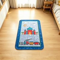 Tapis de prière Sajadah pour enfants musulmans, commande en gros, polyester de haute qualité, rembourrés, lavables, imprimés résistants à la décoloration pour les écoles de prière