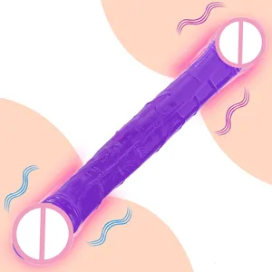 38 cm Doppel-Dildo Realistischer Mini Weicher Dildo Anal-Sexspielzeug für Frauen Riesiger Lesben-Masturbator Doppelseitiger Dong Penis - Product Image 1