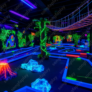 Mini parcours de golf en métal Sqarcade de style forestier Full Night Glow LED Non-Inflatable Planning Resorts Amusement Parks Commercial - Product Image 3