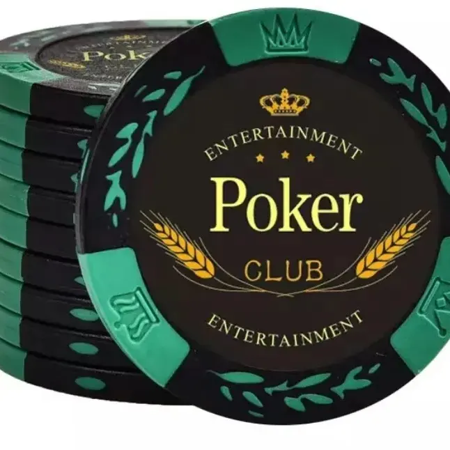 Nuovo prodotto in ceramica Poker Chips di qualità del casinò in ceramica bianca