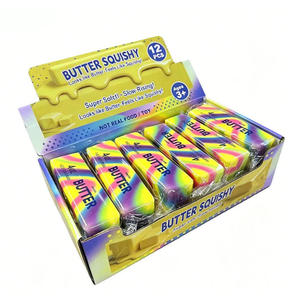 Juguete Elástico Antiestrés en Forma de Barra de Mantequilla, Juguete Divertido para Apretar, Barra de Queso Elástica, Juego para Aliviar el Estrés y la Ansiedad con Caja - Product Image 4