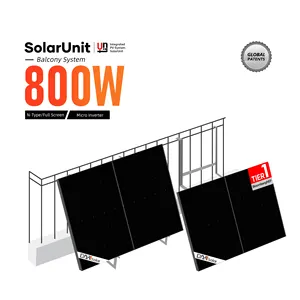 DAH SolarUnit Uni Eropa gudang harga pabrik balkon pasang Dan pakai Panel surya dengan Inverter mikro