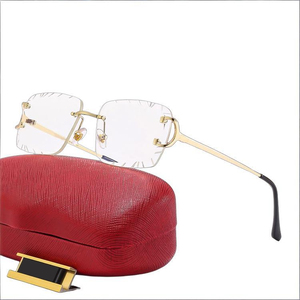 Lunettes de soleil carrées de marque, vente directe d'usine, pour femmes, classiques, avec verres taillés en diamant, protection UV400 - Product Image 2