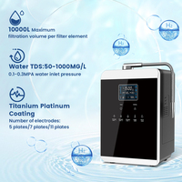 Générateur d'eau hydrogénée de technologie japonaise, haute concentration 1500ppb, machine à eau hydrogénée, distributeur d'eau hydrogénée alcaline pas cher