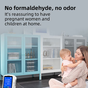 Aparador Negro Minimalista de Gran Capacidad, Mueble de Almacenamiento de Acero, Versátil para Comedor, Sala de Estar, Estilo Rústico, con Exhibición Magnética - Product Image 6