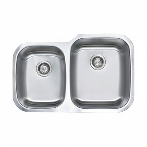 [BAEKJO] Évier européen BD813 en acier inoxydable haute résistance avec double bac profond et isolation phonique - Product Image 2