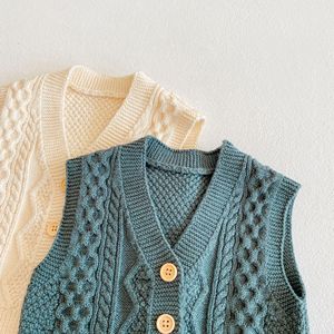 Nuevo estilo ropa de bebé niños y niñas de 0-3 años <span class=keywords><strong>Chaleco</strong></span> de punto <span class=keywords><strong>Chaleco</strong></span> de algodón suéter - Product Image 4