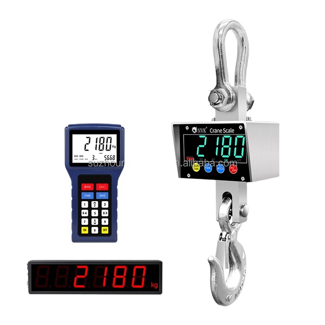 NVK OCS 3 Ton Wireless bluetooth Crane Scale 10T Crane Scale Indicator 5 Ton Electronic Crane Scale for Industry