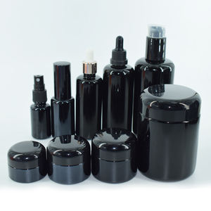 Pot en verre UV noir et ultraviolet 50 ml, pots hermétiques pour herbes 30 g, pots cosmétiques anti-odeur 100 g, emballage pour crème - Product Image 3