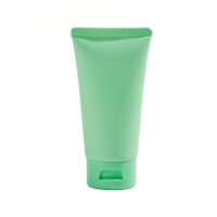Tubo Cosmetico in Plastica PE Verde Opaco 50ml 100ml con Logo Personalizzato e Tappo Flip per Articoli da Toeletta per Hotel, Shampoo, Gel Doccia, Prodotti per Capelli