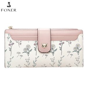 Portefeuilles longs pour femmes de marque <span class=keywords><strong>FOXER</strong></span> en gros, porte-cartes, porte-monnaie, portefeuille en cuir imprimé, portefeuilles pour femmes - Product Image 2