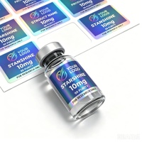 Étiquettes adhésives personnalisées imprimées pour flacons en verre de 3 ml, 5 ml, 10 ml, autocollants en vinyle imperméables pour emballages cosmétiques, vente en gros