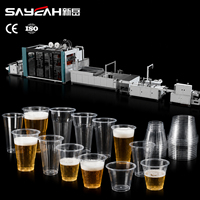 Hoge snelheid PP PET PS wegwerp bierbeker transparante waterbeker maakmachine plastic beker thermoformmachine