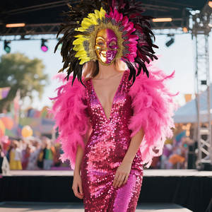 Роскошная маска из ПВХ с цветочным узором 45x60 см для вечеринок на Хэллоуин, венецианского карнавала, аксессуар для парных костюмов - Product Image 2