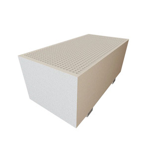 Panneaux de <span class=keywords><strong>plafond</strong></span> et panneaux muraux acoustiques perforés en plâtre, plaques de plâtre insonorisées perforées avec non-tissé - Product Image 1