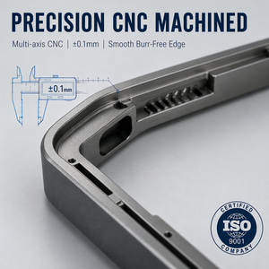 กรอบอะลูมิเนียมสีดำด้านแบบกำหนดเอง ผลิตด้วยเครื่อง CNC สำหรับจอแสดงผลอุตสาหกรรมขนาด 15 22 <span class=keywords><strong>32</strong></span> นิ้ว จากผู้ผลิตแผงจอภาพ - Product Image 2
