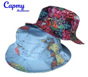 Vente en gros de chapeaux de seau à motif d'impression pour adultes, chapeau de seau pour hommes avec logo imprimé, chapeau de seau pour hommes personnalisé - Product Image 4