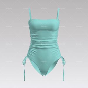 Maillot de bain une pièce à col en V et bretelles, imprimé sur mesure en 3D, prototypage rapide, échantillon gratuit, maillot de bain string bikini pour femme, vêtements de plage - Product Image 3