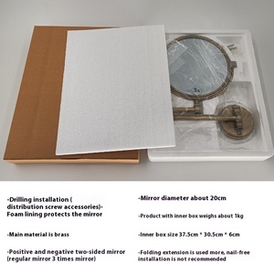 <span class=keywords><strong>Miroir</strong></span> <span class=keywords><strong>de</strong></span> maquillage rétro <span class=keywords><strong>de</strong></span> 8 pouces pour <span class=keywords><strong>salle</strong></span> <span class=keywords><strong>de</strong></span> <span class=keywords><strong>bain</strong></span> <span class=keywords><strong>Miroir</strong></span> <span class=keywords><strong>de</strong></span> beauté mural double face avec grossissement 3x <span class=keywords><strong>Miroir</strong></span> <span class=keywords><strong>de</strong></span> <span class=keywords><strong>salle</strong></span> <span class=keywords><strong>de</strong></span> <span class=keywords><strong>bain</strong></span> rétractable - Product Image 4