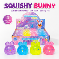 Jouets anti-stress Squishies en forme de boulettes bleu-violet, balles sensorielles à presser pour soulager l'anxiété des enfants de 5 à 7 ans