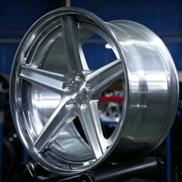Jantes en alliage d'aluminium forgé poli argenté sur mesure de 20 à 26 pouces pour Transit 250 2015-2022, nouvelles jantes