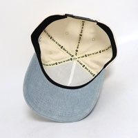 Gorras de Béisbol Populares de Moda 2025, de Tela de Mezclilla, con Bordado 3D Personalizado, Visera Curva, Estilo Deportivo Sencillo para Exteriores en Dos Tonos