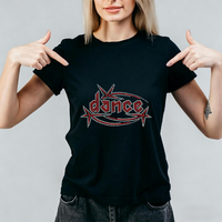 Meilleures ventes : Transferts thermocollants en strass pour T-shirts, motif danse