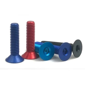 M3 <span class=keywords><strong>M4</strong></span> M5 M6 đầy màu sắc Anodized nhôm Hex ổ cắm chìm đầu vít với tuốc nơ vít lục giác - Product Image 1